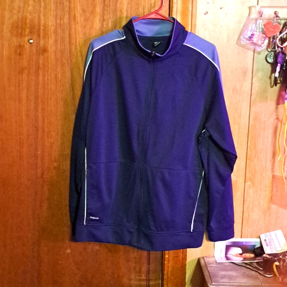 Dry works , zip up exercise or walking jacket
